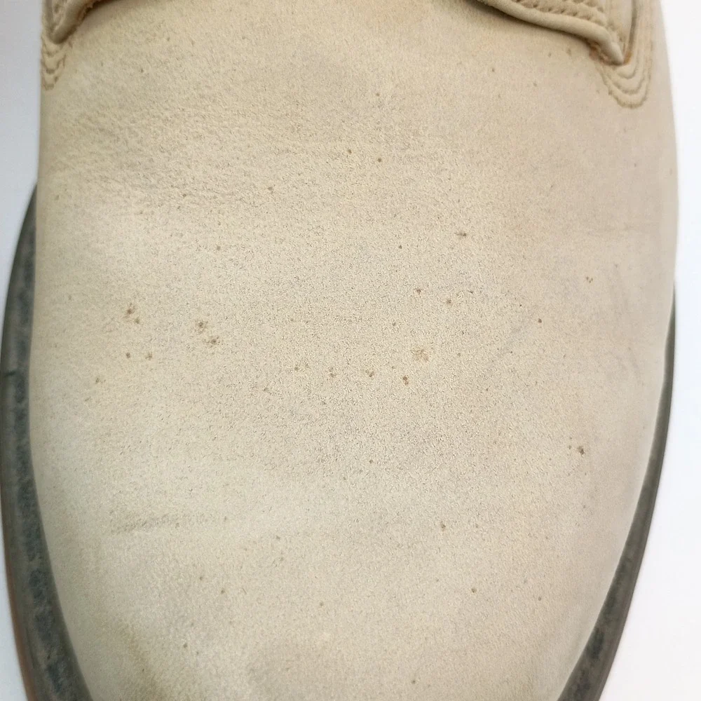 Timberland 970 Oxford Shoes Men Size‎ 9.5M Beige Leather Lace Up Gum Sole